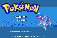 Pokemon Waterfall Title Screen